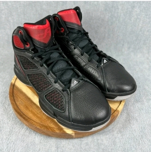 Adidas AdiZero Derrick Rose 1.5 Restomod Black Red Mens Size 12.5 GY6488 NEW - Picture 1 of 3